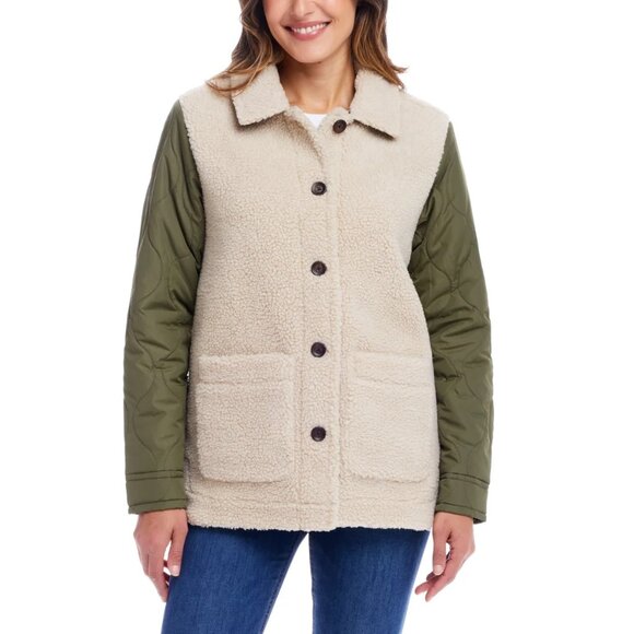 Weatherproof Vintage Ladies' Quilted Mixed Media Jacket NWT - Picture 1 of 4